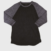 Three Quarter Sleeve Raglan Burnout