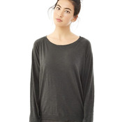 Slouchy Washed Slub Pullover Sweatshirt