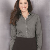 Women's Yarn Dyed Mini Check Long Sleeve Shirt