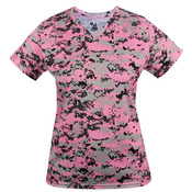 Women's Digital Camo V-Neck T-Shirt
