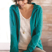 Women's Baja Stripe French Terry Full-Zip Hooded Sweatshirt