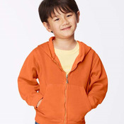 Garment-Dyed Youth Hooded Full-Zip Sweatshirt