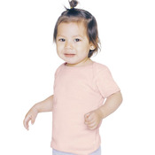 Infant Baby Rib Short Sleeve Lap T-Shirt