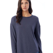 Women's Dropped Shoulder Vintage Heavy Knit Pullover